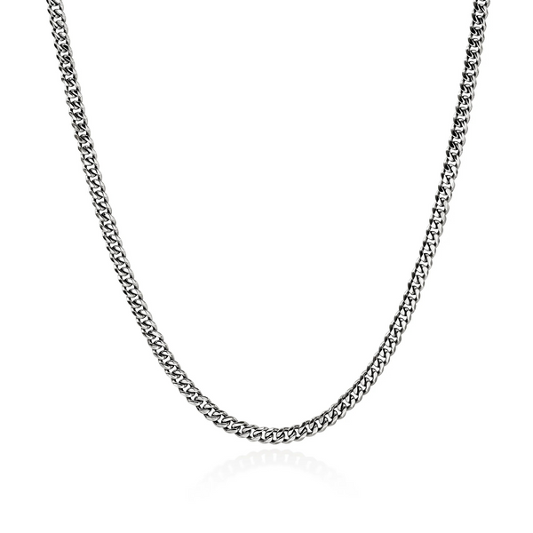 22" Sterling Silver Curb Chain Necklace 3.9MM