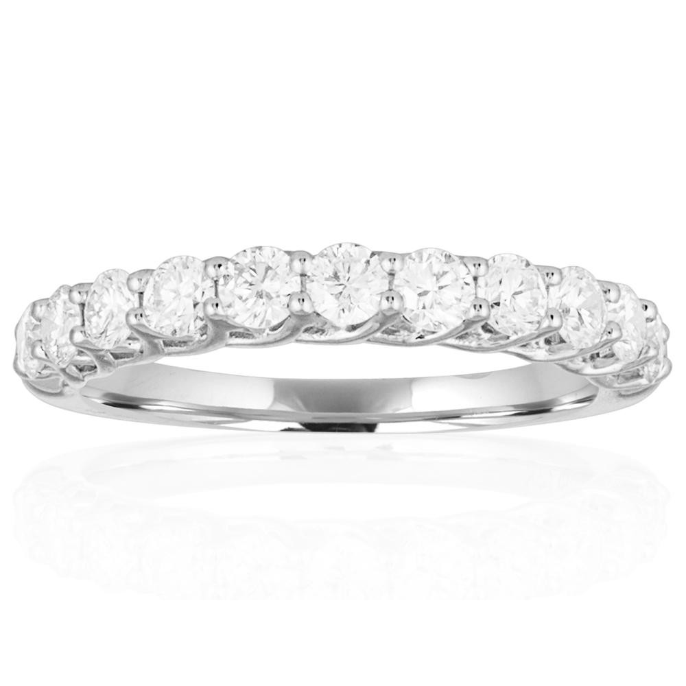 1.0ctw Round Diamond Trellis Band