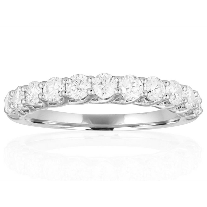 1.0ctw Round Diamond Trellis Band