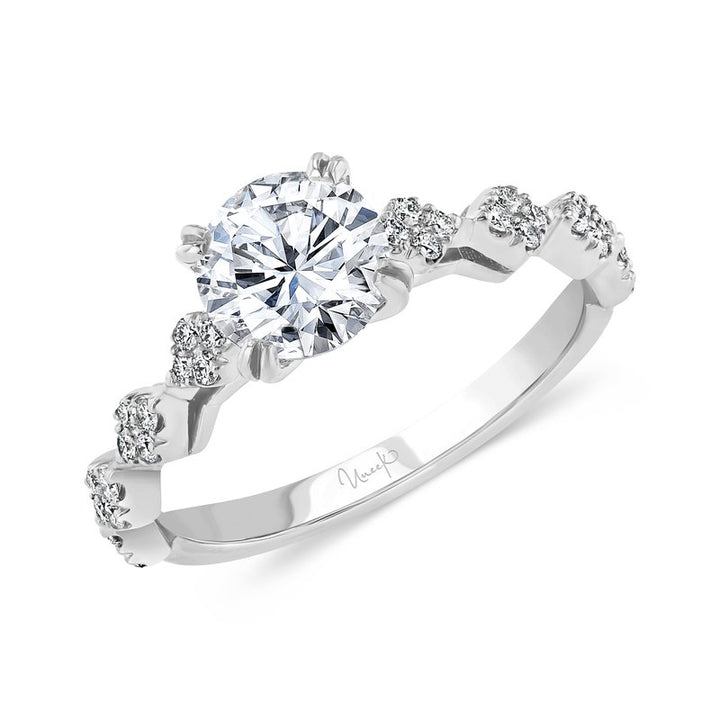 0.19ctw Diamond Cluster Engagement Ring