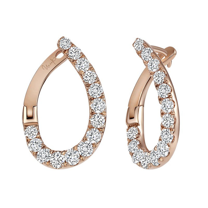 0.74ctw Diamond Hoop Earrings