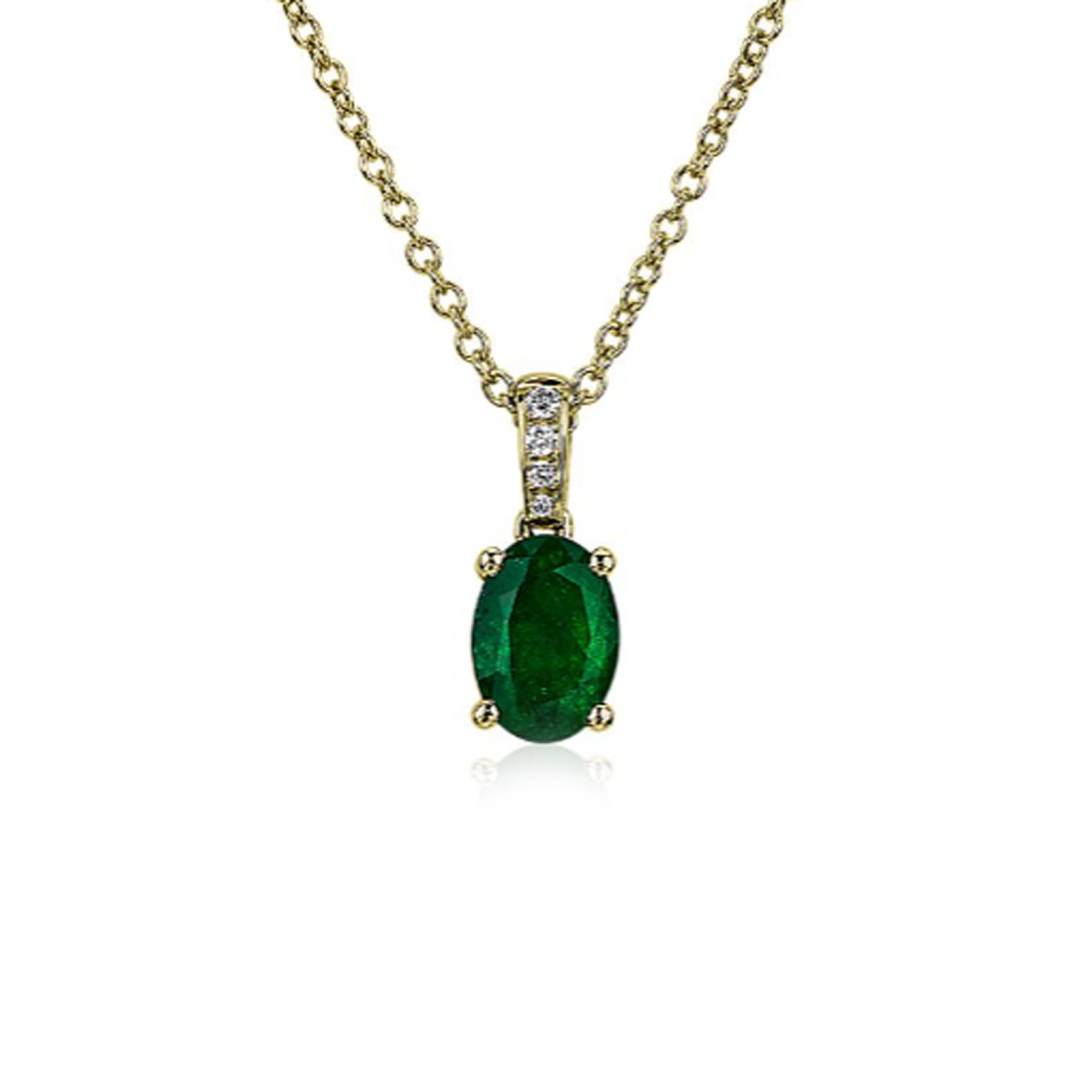 Emerald And Diamond Necklace