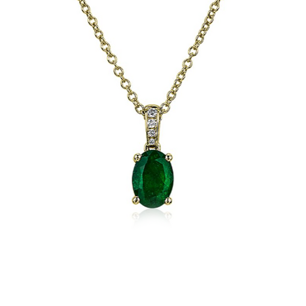 Emerald And Diamond Necklace