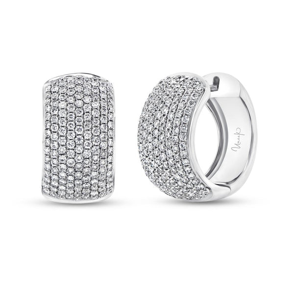 2.10ctw Diamond Huggie Earrings