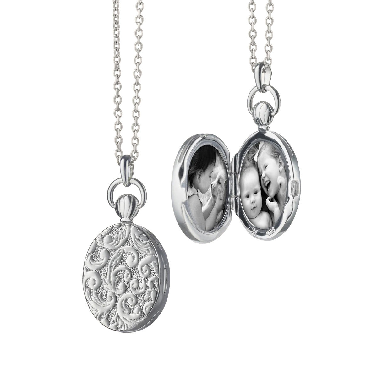 Mother of Pearl Petite Stone Locket Necklace
