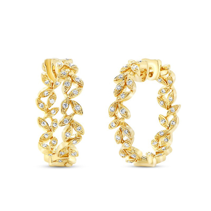 0.40ctw Diamond Hoop Earrings