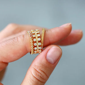 Mist White Diamond Band