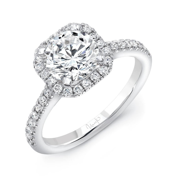 0.37ctw Diamond Halo Engagement Ring