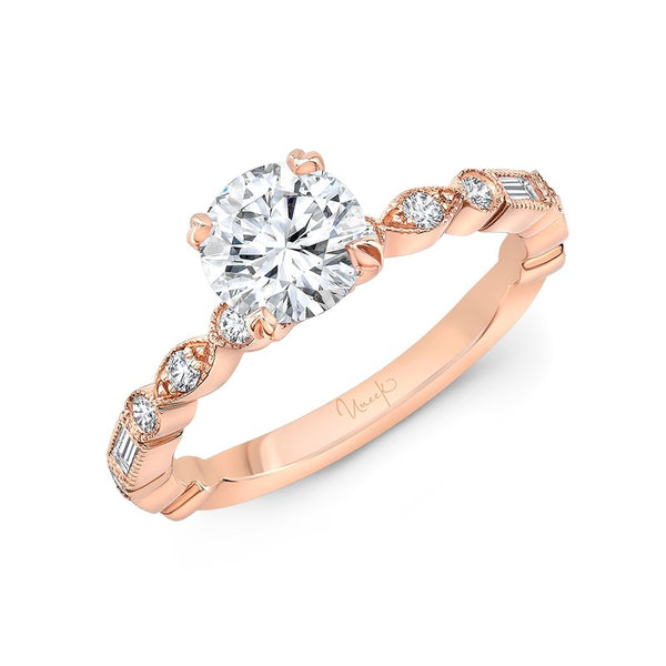 0.28ctw Straight Round Engagement Ring