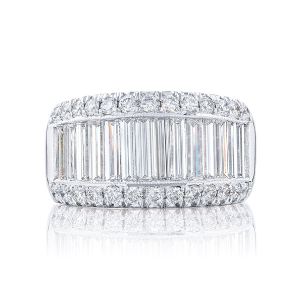 2.53ctw Baguette Channel Diamond Band