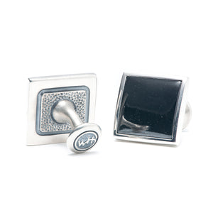 William Henry Black Jade Duo Cufflinks