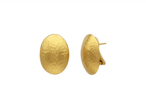 24K Gold 24MM Stud Earrings
