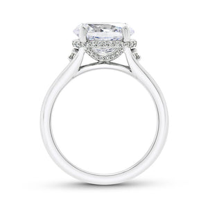 0.16ctw Diamond Oval Engagement Ring