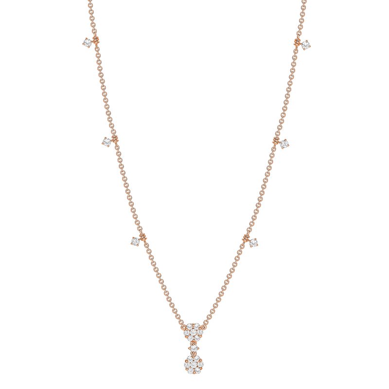 0.60ctw Diamond Drop Pendant