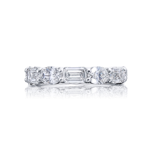 2.56ctw Oval and Emerald Cut Diamond Band
