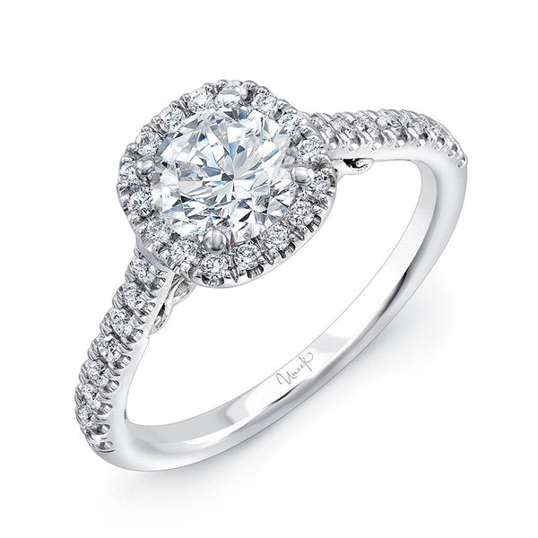 0.40ctw Diamond Halo Engagement Ring