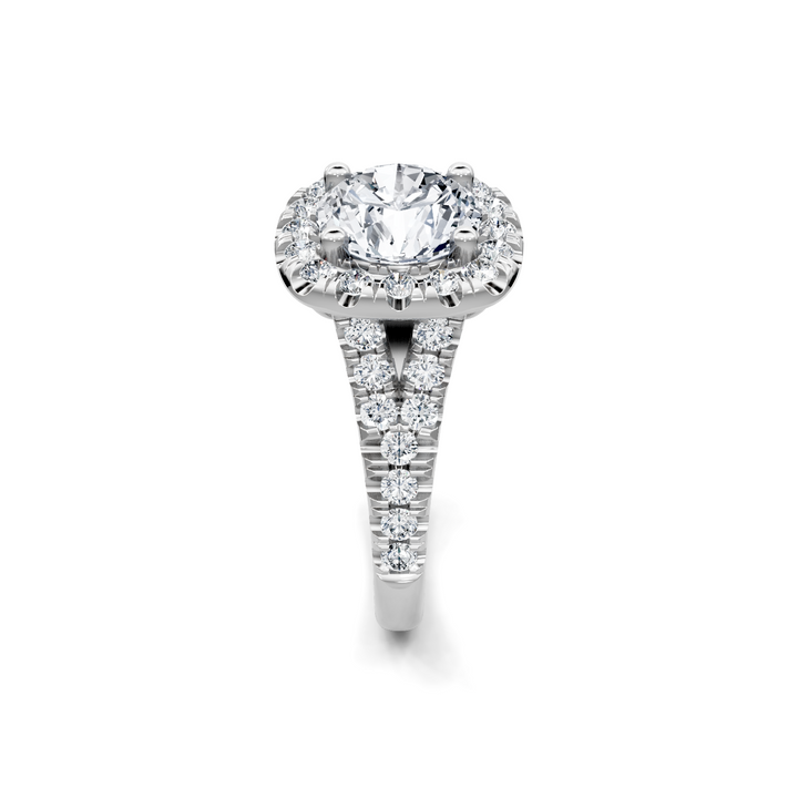 1.0ctw Diamond Halo Engagement Ring