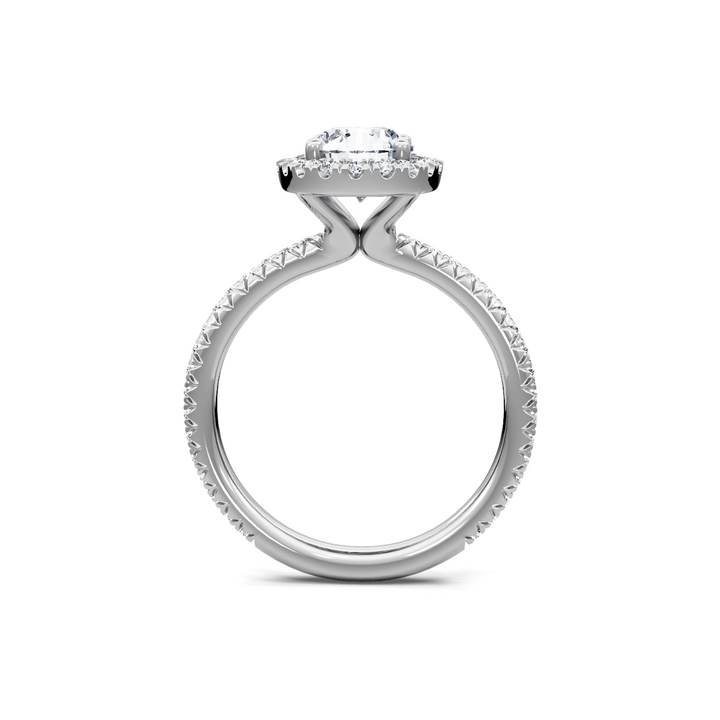 0.33ctw Diamond Halo Engagement Ring