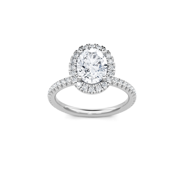 0.33ctw Diamond Halo Engagement Ring