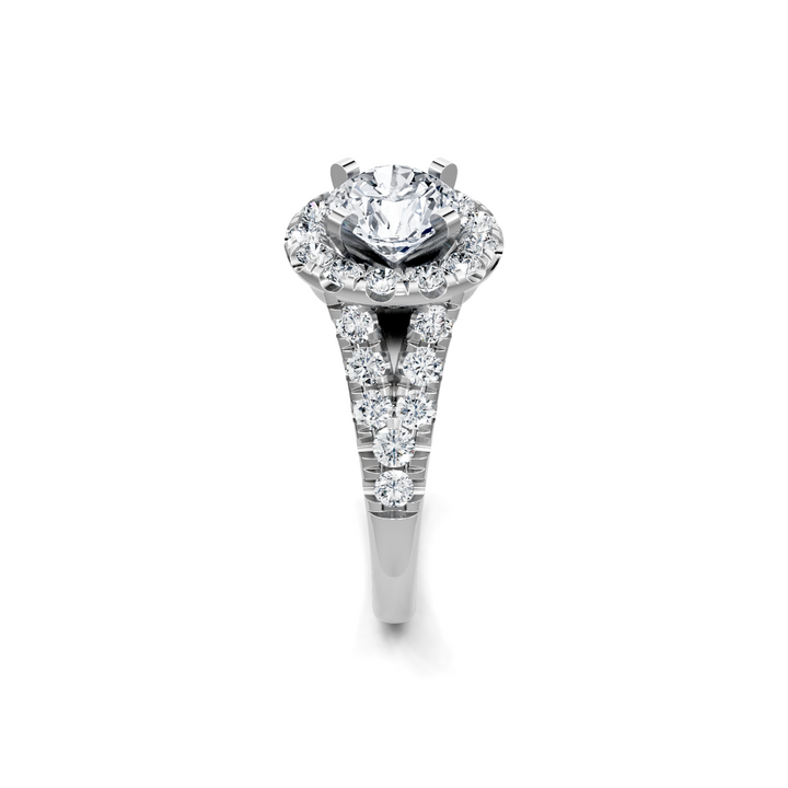 1.0ctw Diamond Halo Engagement Ring