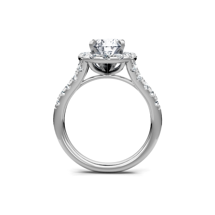 1.0ctw Diamond Halo Engagement Ring