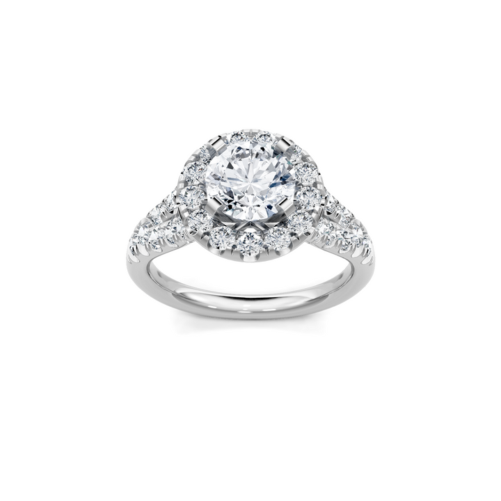 1.0ctw Diamond Halo Engagement Ring