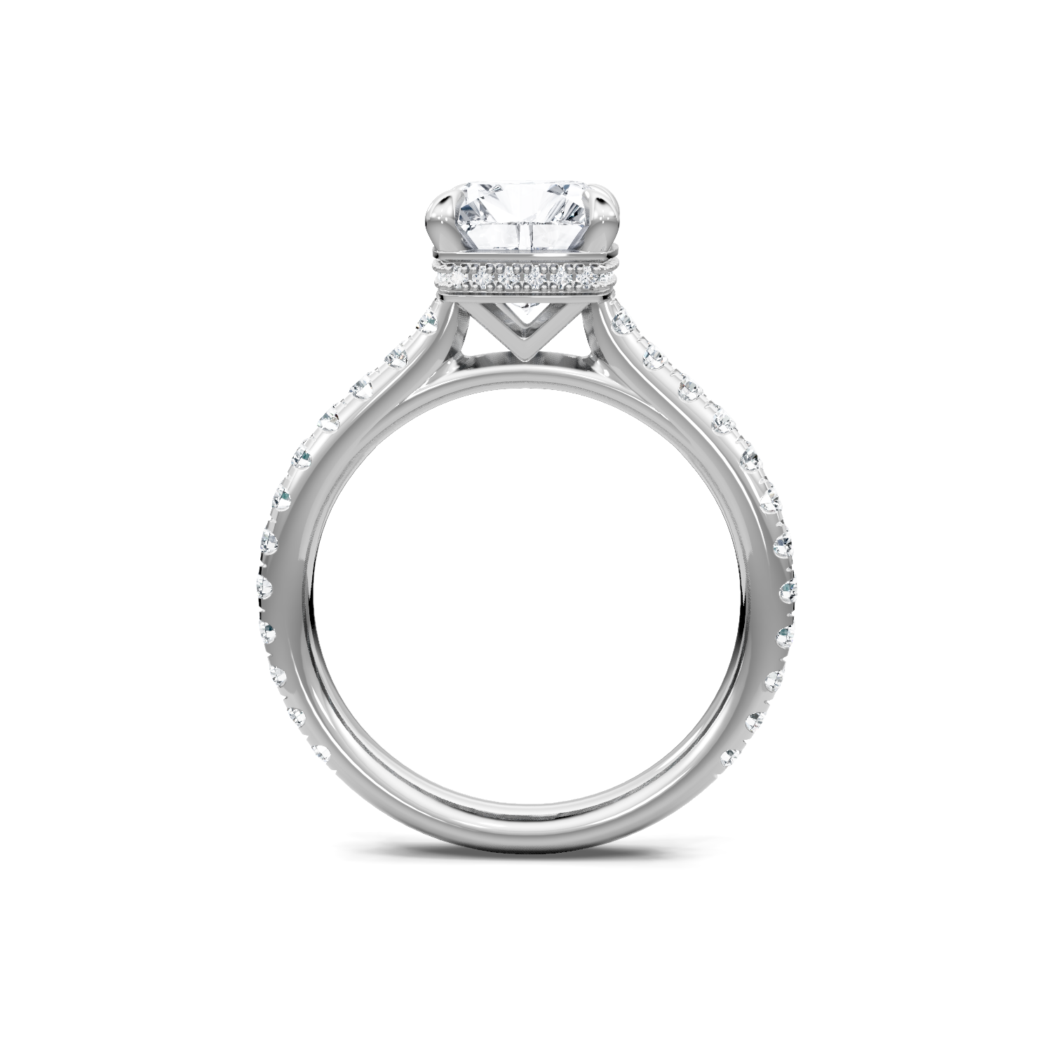 0.62ctw Round Diamond Engagement Ring