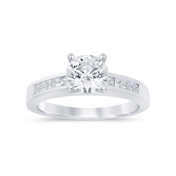 0.25ctw Princess Cut Diamond Engagement Ring