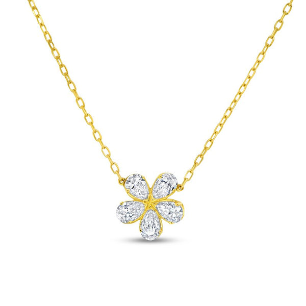 0.83ctw Diamond Floral Necklace