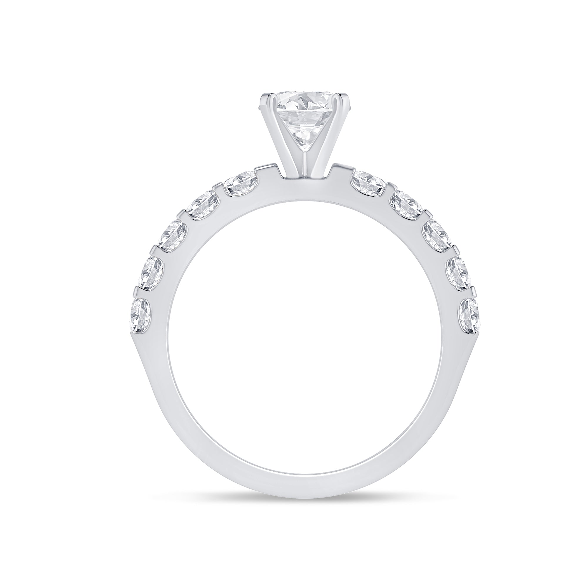 0.75ctw Round Diamond Shared Prong Setting