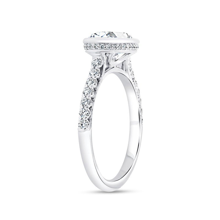 0.33ctw Diamond Oval Engagement Ring