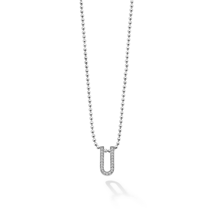 Linear Diamond Pendant Necklace