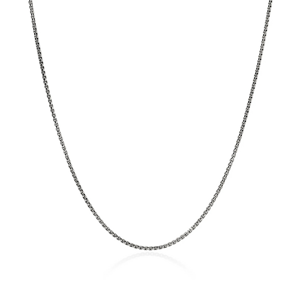 Sterling Silver Box Chain Necklace 1.6MM