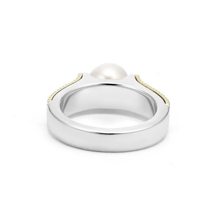 Two-Tone Caviar Pearl Ring