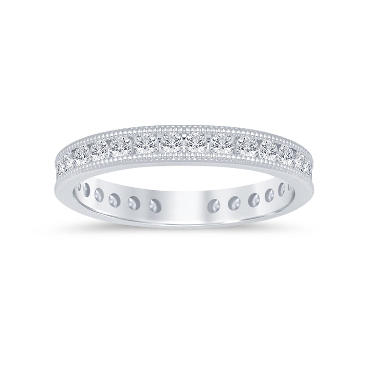 1.0ctw Round Diamond Channel Set Eternity Band