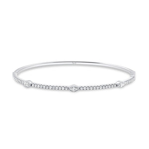 0.74ctw Diamond Bangle Bracelet