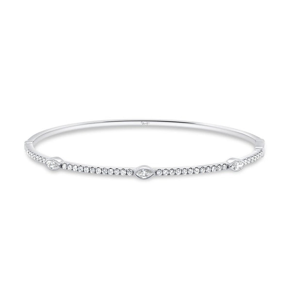 0.74ctw Diamond Bangle Bracelet