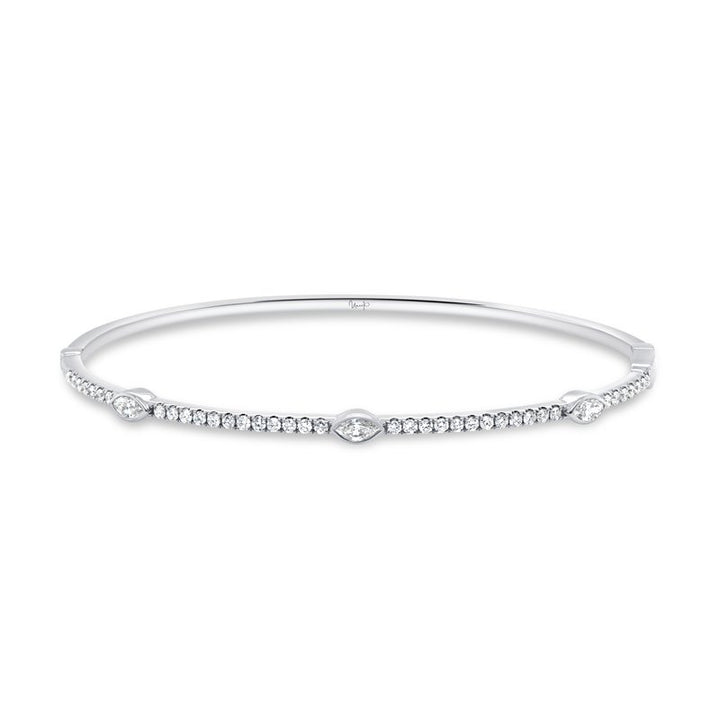 0.74ctw Diamond Bangle Bracelet