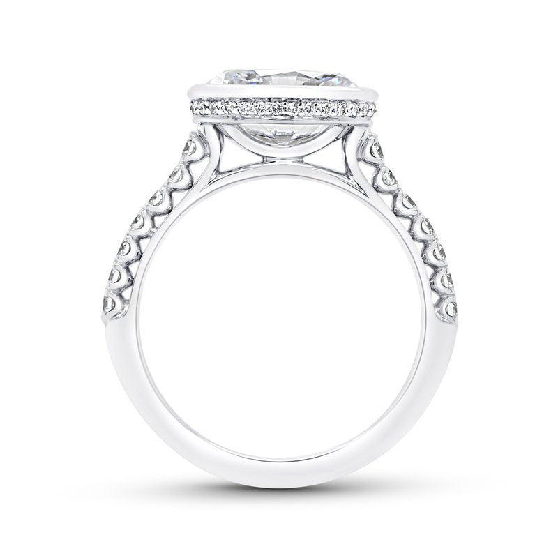0.33ctw Diamond Oval Engagement Ring