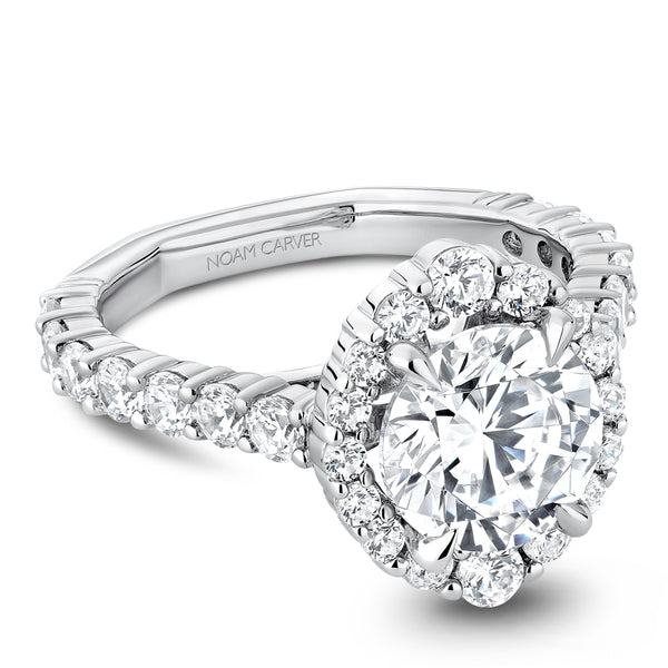 1.20ctw Diamond Halo Engagement Ring