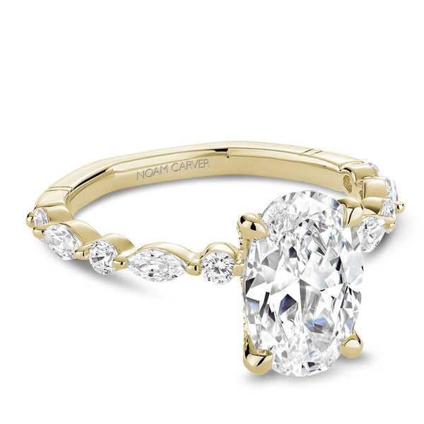 0.69ctw Diamond Oval Engagement Ring