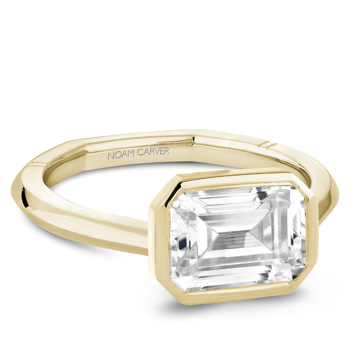 14K Yellow Gold Diamond Engagement Ring