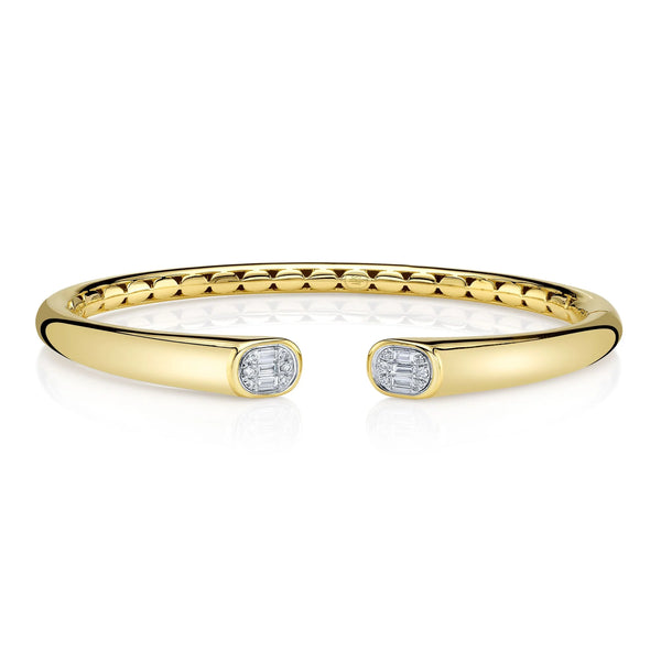 0.20ctw Diamond Baguette Bangle