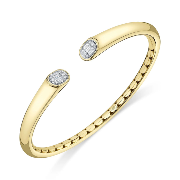 0.20ctw Diamond Baguette Bangle