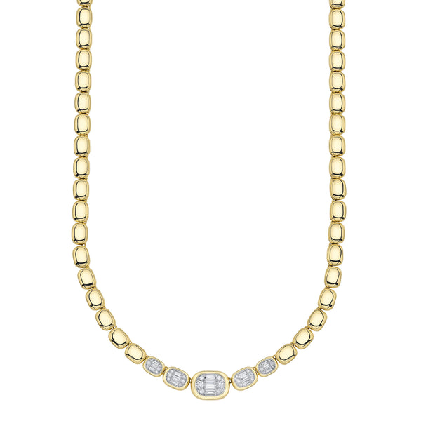 1.15ct Diamond Baguette Necklace
