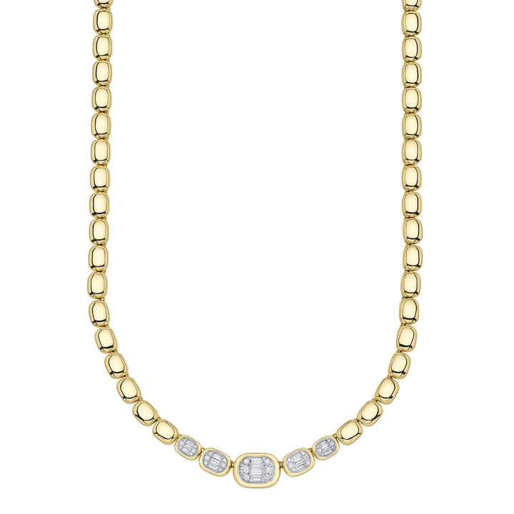 1.15ct Diamond Baguette Necklace