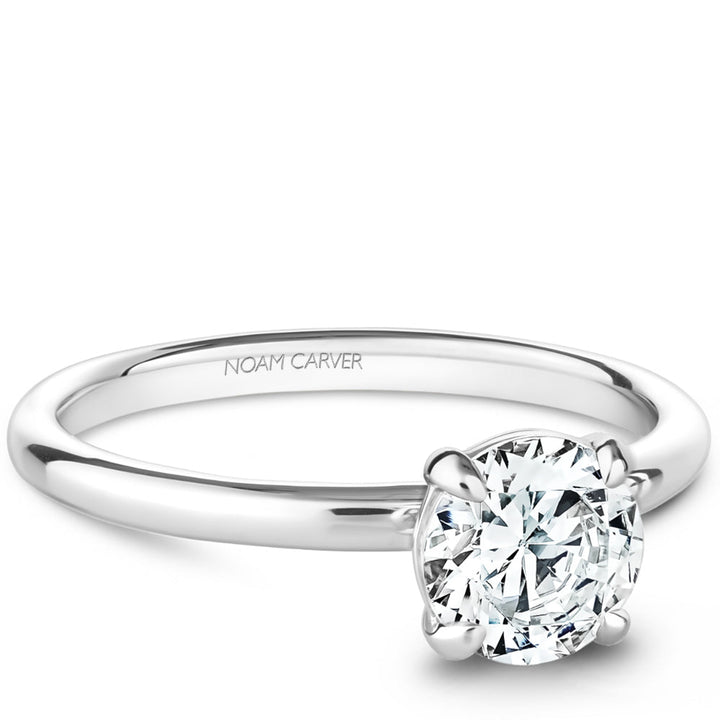 14K White Gold Diamond Engagement Ring