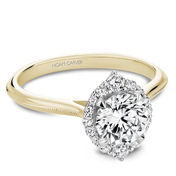 0.19ctw Halo Engagement Ring