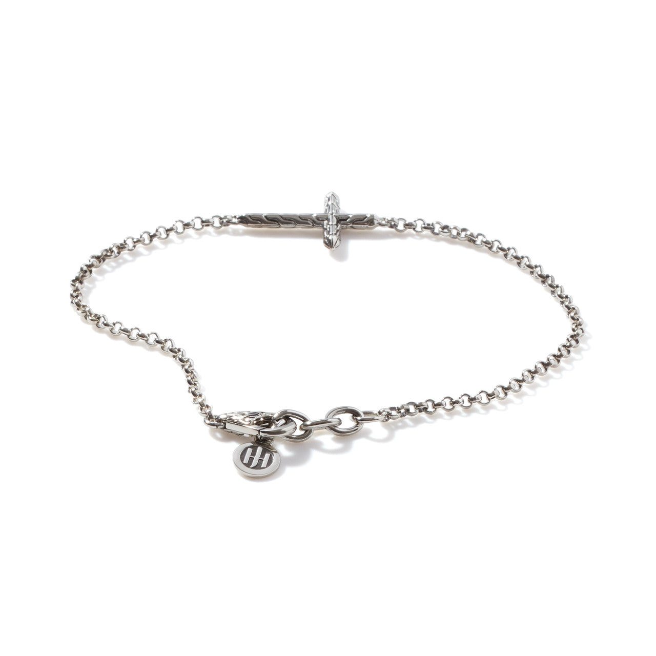 Classic Chain Silver Cross Bracelet