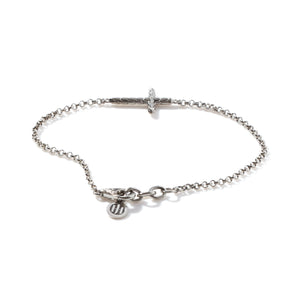 Classic Chain Silver Cross Bracelet